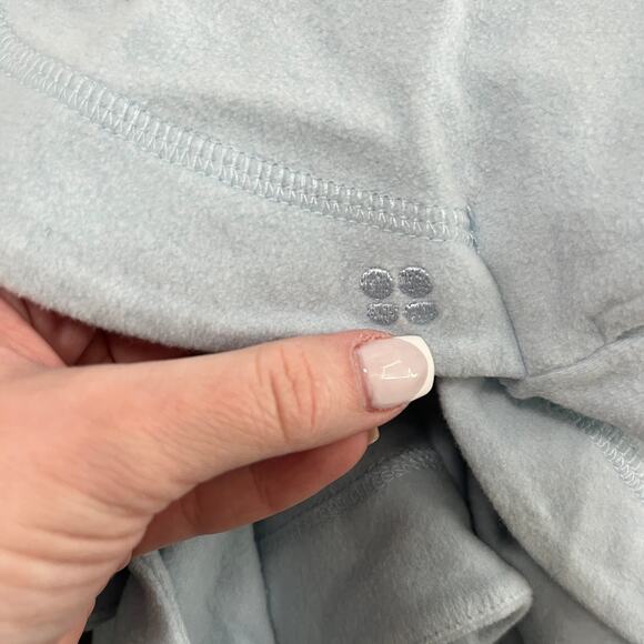 Sweaty Betty Light Blue Funnel Neck Hoodie Sweatshirt Size Small - Picture 6 of 7